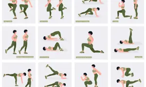 Esercizi per allenare i glutei: high knees, butt kicks, mountain climbers, lunges, glute bridge, donkey kicks e altri per rassodare i glutei.